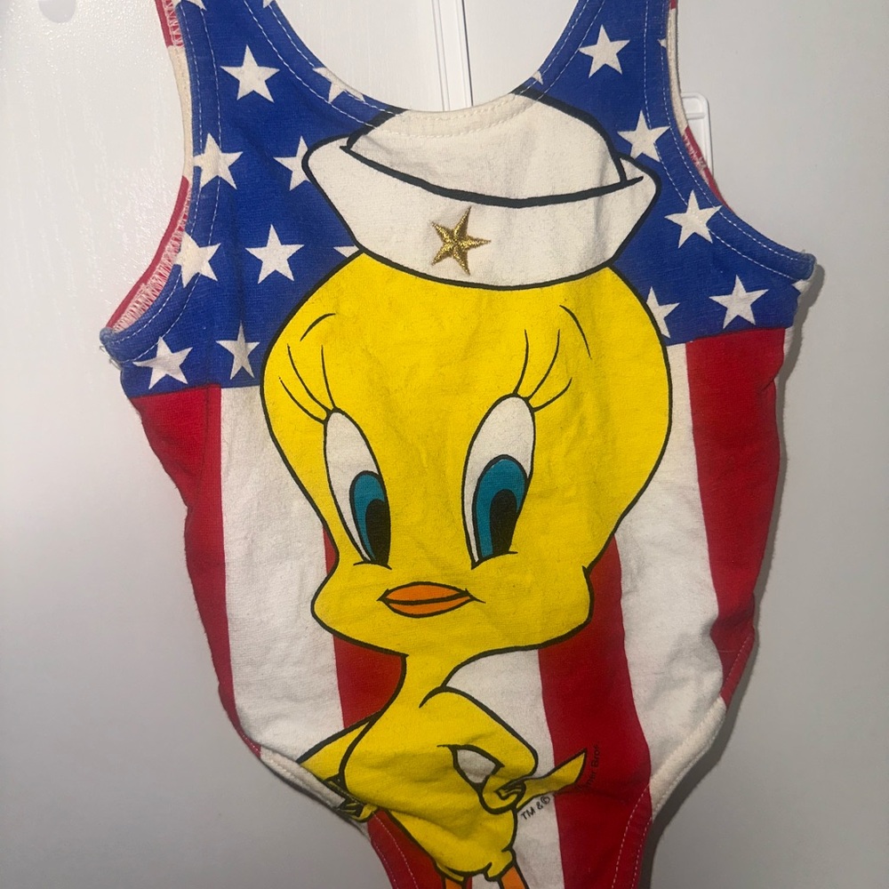 Tweety Bird Patriotic Bodysuit